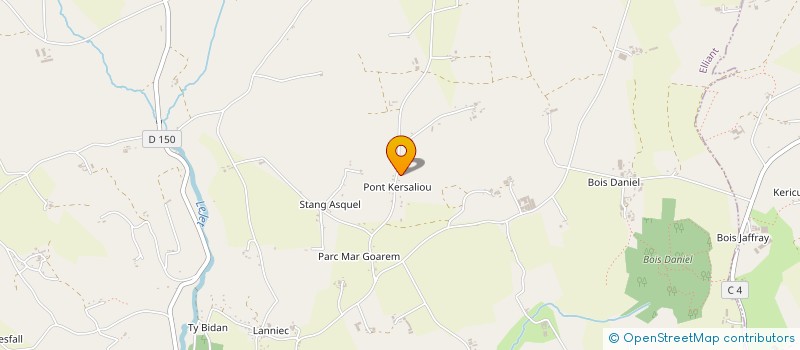 localisation de l'entreprise MADAME ZOE PELLERIN  ELLIANT