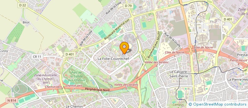 localisation de l'entreprise MADAME ZOE PELTIER à CAEN