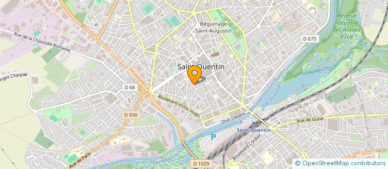 localisation de l'entreprise MADAME ZOE PENE à SAINT-QUENTIN