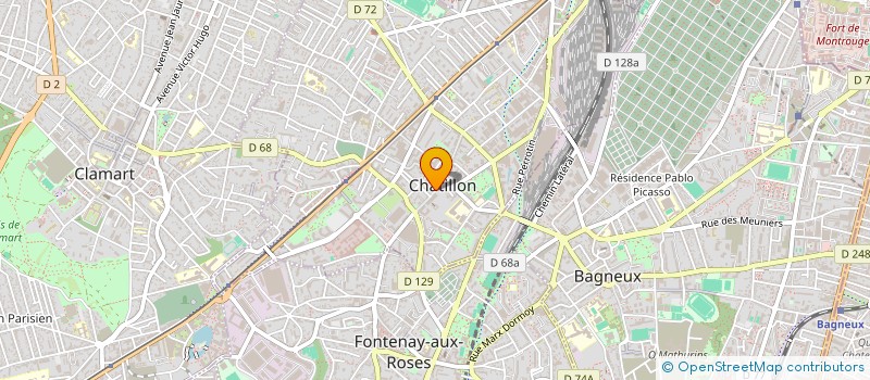 localisation de l'entreprise MADAME ZOE PORNIN à CHATILLON