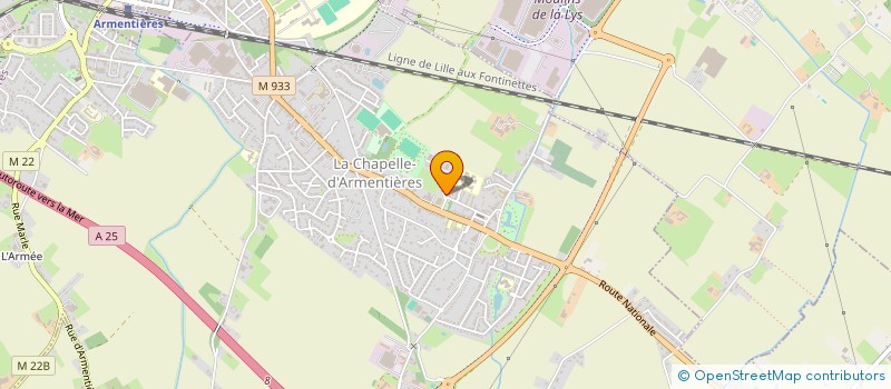 localisation de l'entreprise MADAME ZOE PYPE  LA CHAPELLE-D'ARMENTIERES