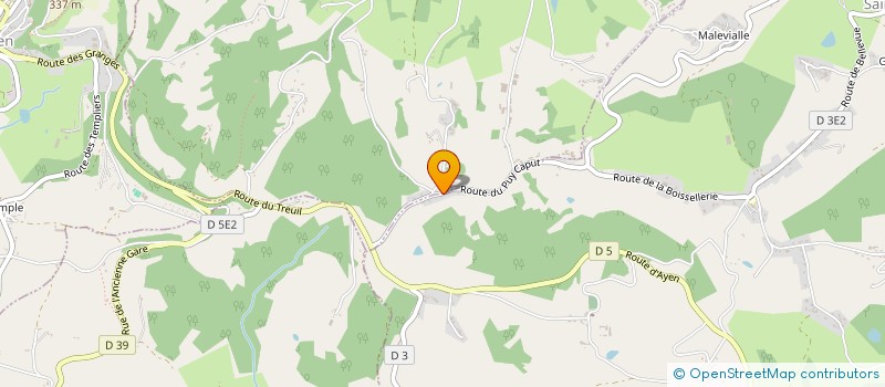 localisation de l'entreprise MADAME ZOE REBIERE  SAINT-AULAIRE