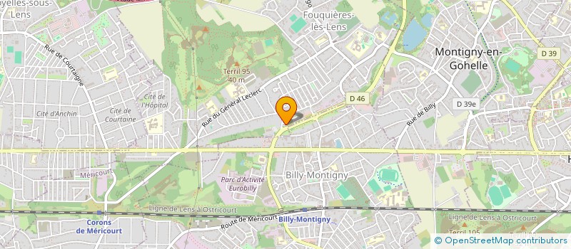 localisation de l'entreprise MADAME ZOE ROSZYKIEWICZ  FOUQUIERES-LES-LENS