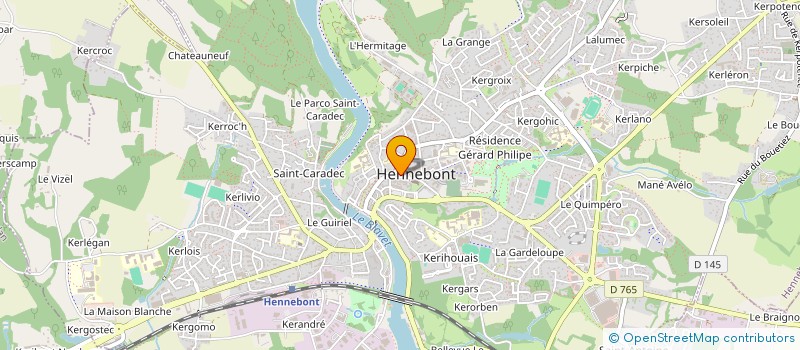 localisation de l'entreprise MADAME ZOE ROUALLO  HENNEBONT