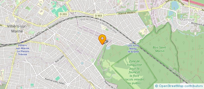 localisation de l'entreprise MADAME ZOE SANSAC  VILLIERS-SUR-MARNE