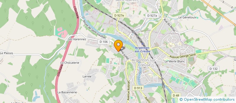 localisation de l'entreprise MADAME ZOE SEMBEILLE  ARGENTON-SUR-CREUSE