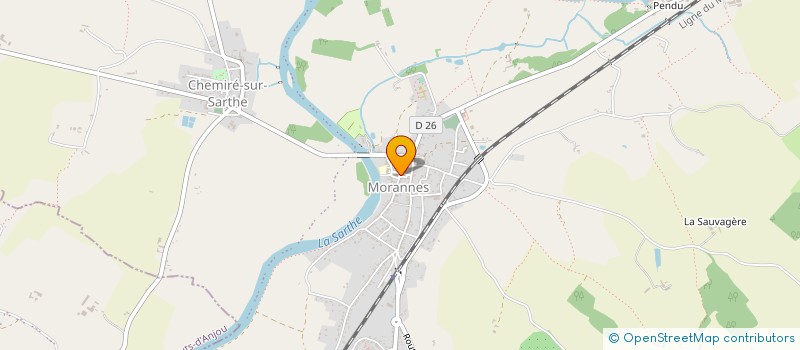 localisation de l'entreprise MADAME ZOE SMITH à MORANNES SUR SARTHE-DAUMERAY