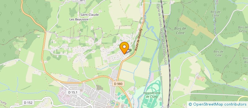 localisation de l'entreprise MADAME ZOE THEVENET  CLUNY