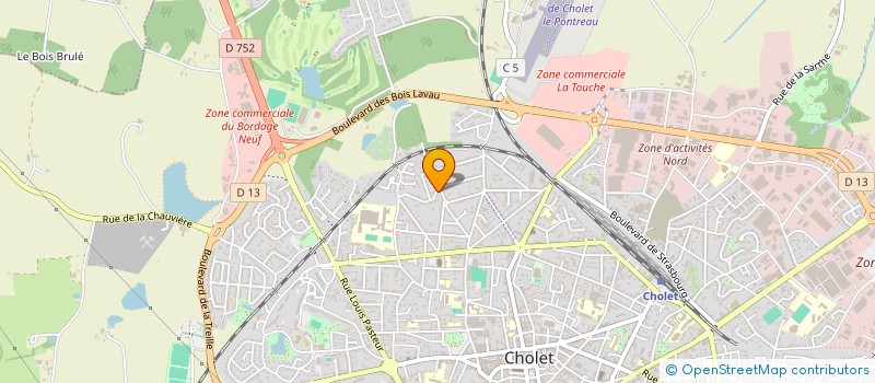localisation de l'entreprise MADAME ZOE THOMAS à CHOLET