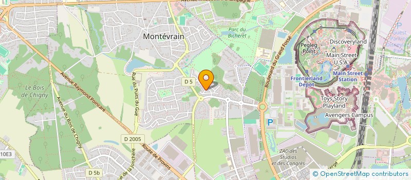 localisation de l'entreprise MADAME ZOE TORBEY  MONTEVRAIN