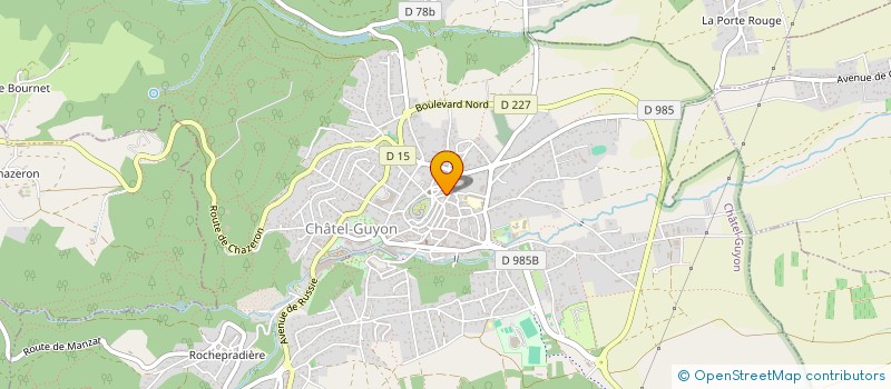 localisation de l'entreprise MADAME ZOE VILLECHANGE  CHATEL-GUYON