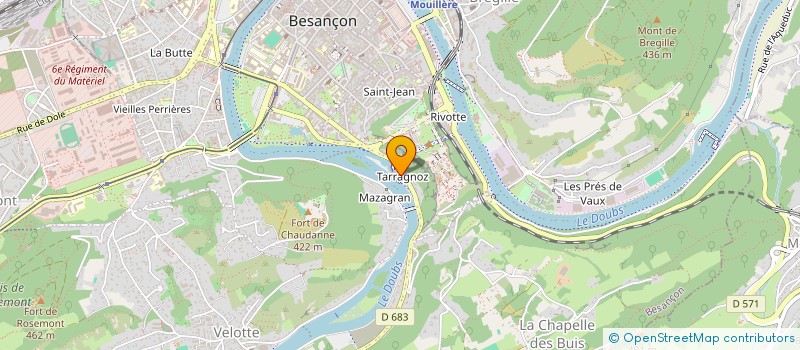 localisation de l'entreprise MADAME ZOE ZAEGEL à BESANCON