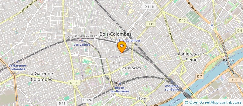localisation de l'entreprise MADAME ZOHERA EDI à BOIS-COLOMBES