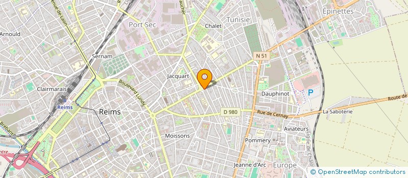 localisation de l'entreprise MADAME ZOHOR MOUAHHIDI à REIMS