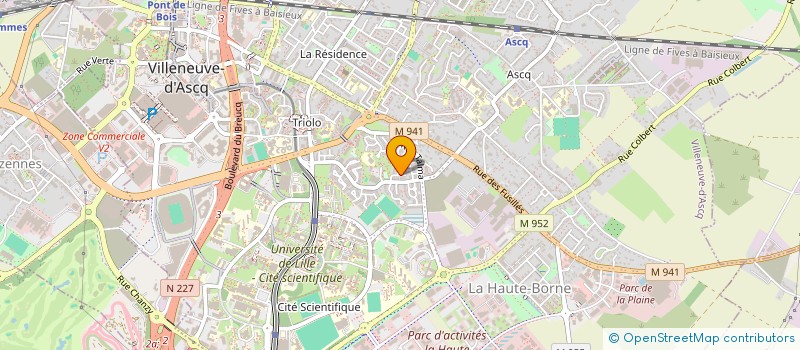 localisation de l'entreprise MADAME ZOHRA BAKRI à VILLENEUVE-D'ASCQ