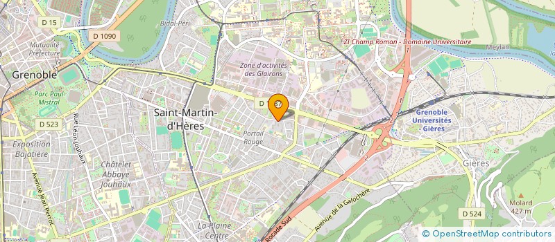 localisation de l'entreprise MADAME ZOHRA BELAAZI  SAINT-MARTIN-D'HERES