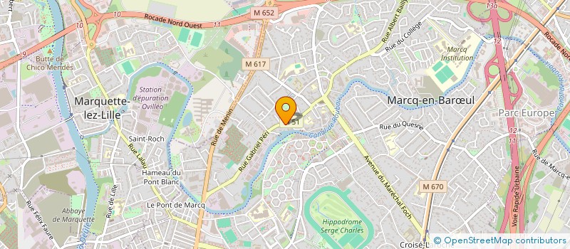 localisation de l'entreprise MADAME ZOHRA BENALI à MARCQ-EN-BARŒUL