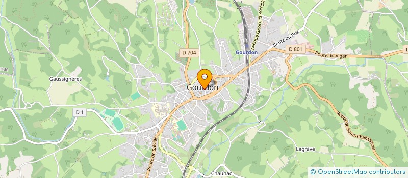 localisation de l'entreprise MADAME ZOHRA BOUMEDIENE  GOURDON