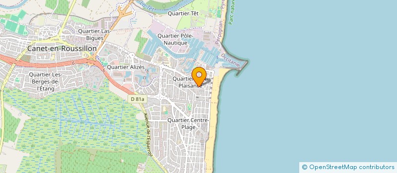 localisation de l'entreprise MADAME ZOHRA BOUTBIBE  CANET-EN-ROUSSILLON