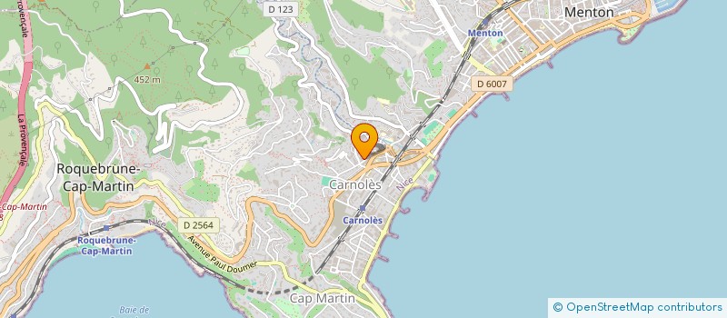 localisation de l'entreprise MADAME ZOHRA BRIAND à ROQUEBRUNE-CAP-MARTIN