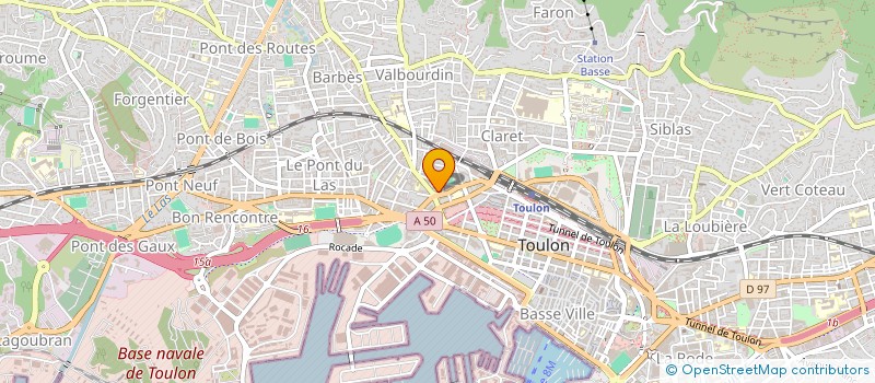 localisation de l'entreprise MADAME ZOHRA DERKAOUI  TOULON