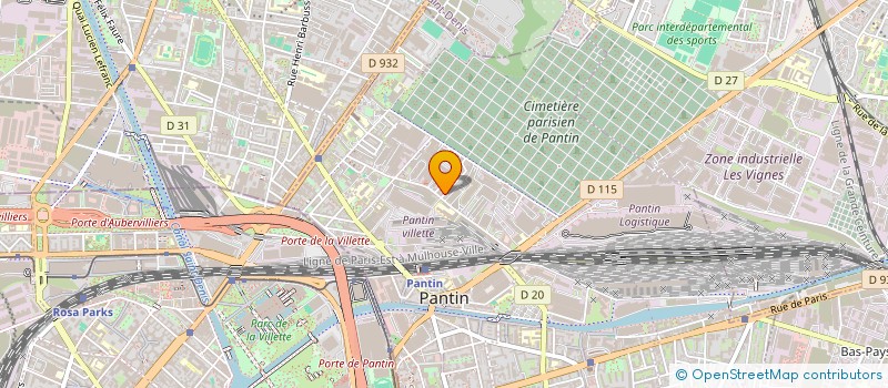localisation de l'entreprise MADAME ZOHRA KRAOUDA  PANTIN