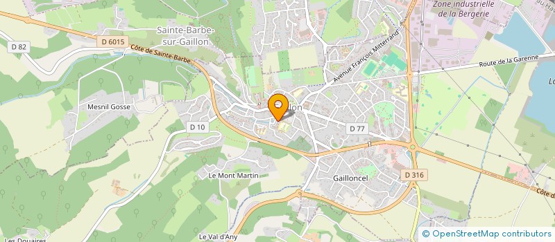 localisation de l'entreprise MADAME ZOHRA MILOUD HOCINE  GAILLON