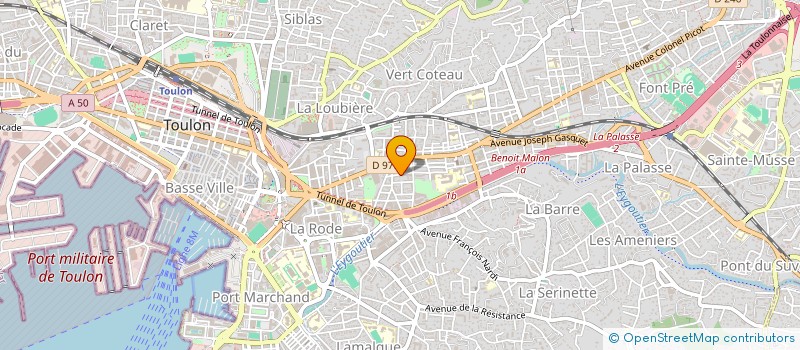 localisation de l'entreprise MADAME ZOHRA SEGHIER  TOULON