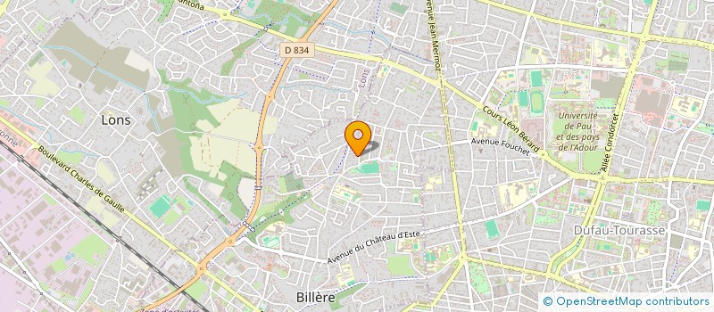 localisation de l'entreprise MADAME ZOLERA BELHOUCHAT HERBEZ  BILLERE