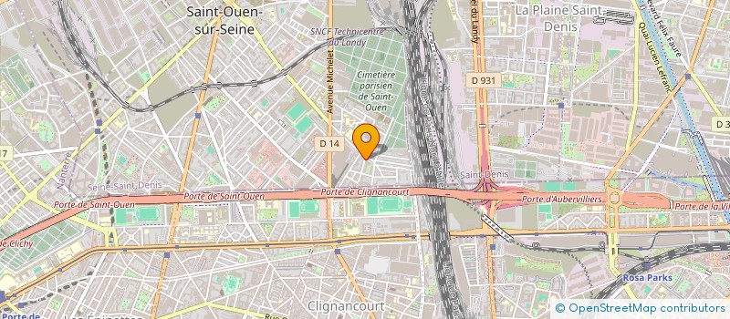 localisation de l'entreprise MADAME ZORA GLOAGUEN  SAINT-OUEN-SUR-SEINE