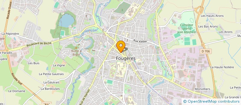 localisation de l'entreprise MADAME ZORA LEBLANC  FOUGERES