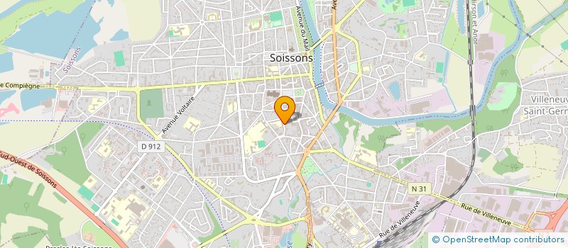 localisation de l'entreprise MADAME ZORAH DERVAUX à SOISSONS