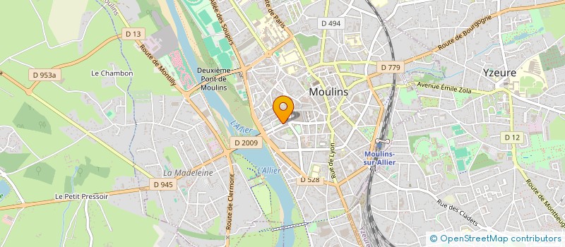 localisation de l'entreprise MADAME ZORAH FERET à MOULINS