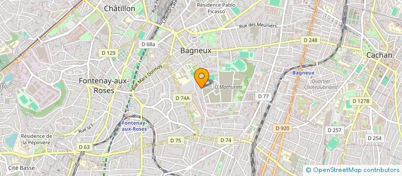 localisation de l'entreprise MADAME ZORAH KHADRAOUI à BAGNEUX