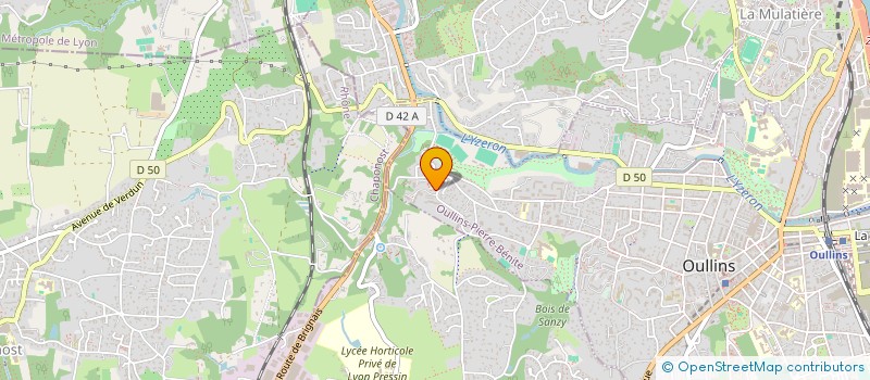 localisation de l'entreprise MADAME ZORHA HAMIDI  OULLINS-PIERRE-BENITE