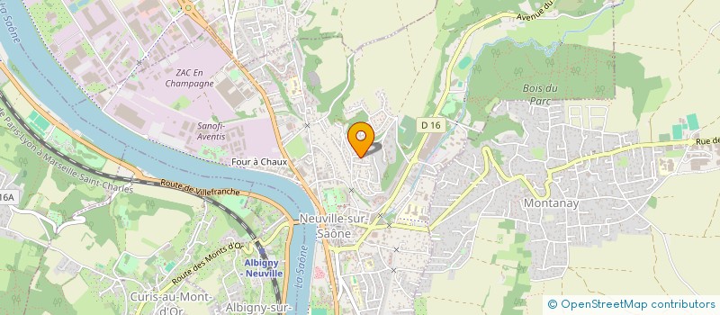 localisation de l'entreprise MADAME ZORHRA CHELALI  NEUVILLE-SUR-SAONE