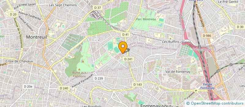 localisation de l'entreprise MADAME ZORIOARA STANA  MONTREUIL