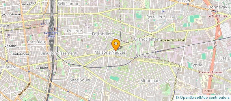 localisation de l'entreprise MADAME ZORITA SAU  VILLEURBANNE