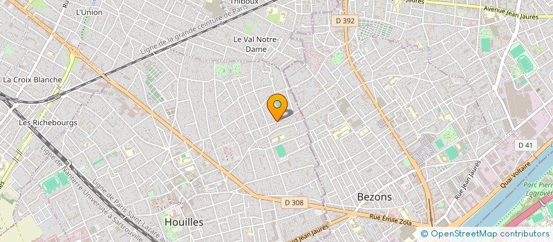 localisation de l'entreprise MADAME ZOUA KALOU  HOUILLES