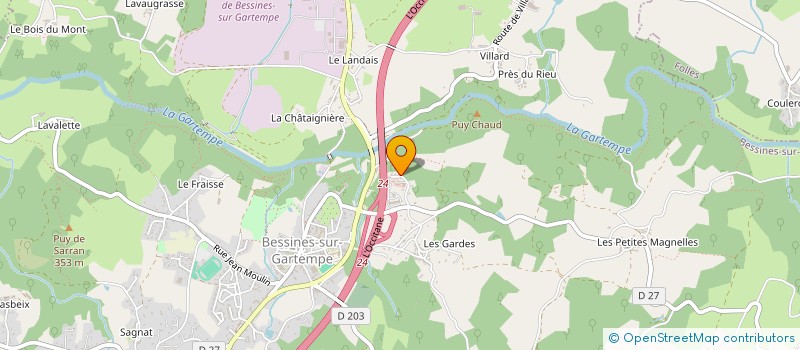 localisation de l'entreprise MADAME ZOUBIDA BARKI à BESSINES-SUR-GARTEMPE