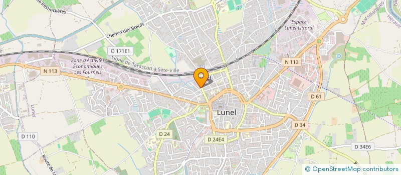 localisation de l'entreprise MADAME ZOUBIDA BENDIMERED  LUNEL