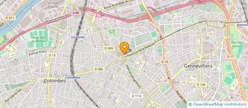 localisation de l'entreprise MADAME ZOUBIDA DERKAOUI  ASNIERES-SUR-SEINE