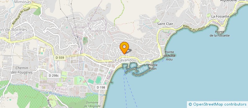 localisation de l'entreprise MADAME ZOUBIDA GASMI à LE LAVANDOU