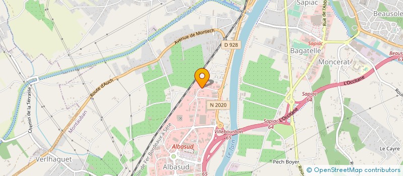 localisation de l'entreprise MADAME ZOUBIDA TABET DERRAZ à MONTAUBAN