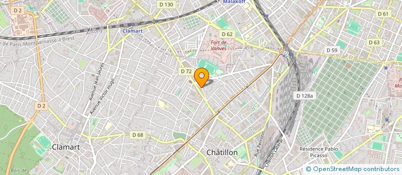 localisation de l'entreprise MADAME ZOUHA CHERIF  CHATILLON