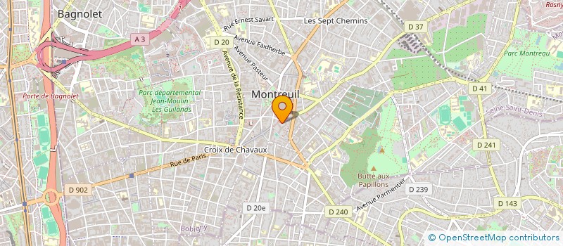 localisation de l'entreprise MADAME ZOUHRA BOURAMTANE à MONTREUIL