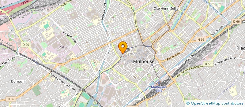 localisation de l'entreprise MADAME ZOUINA OUACIF  MULHOUSE