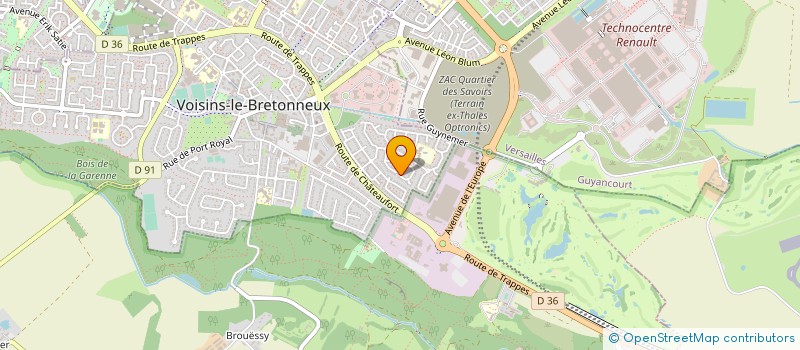 localisation de l'entreprise MADAME ZOULFIA SETDIKOVA  VOISINS-LE-BRETONNEUX