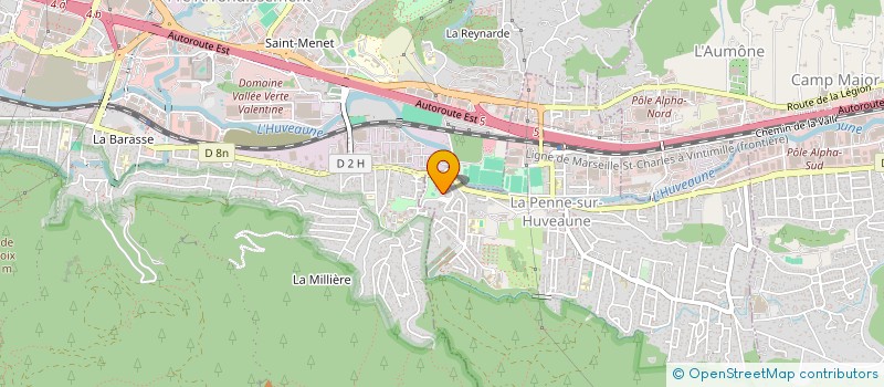 localisation de l'entreprise MADAME ZOULIKA KHOUANI  LA PENNE SUR HUVEAUNE