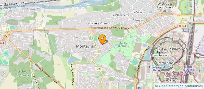 localisation de l'entreprise MADAME ZOYA KORSHUNOVA à MONTEVRAIN